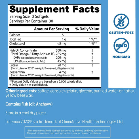 Natural Vision Enhancers 60 Capsules-Doctor's Best-Matakana Pharmacy